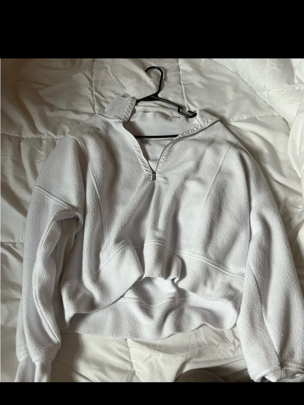 CALIA by Carrie Underwood White Half-Zip Fleece Hoodie